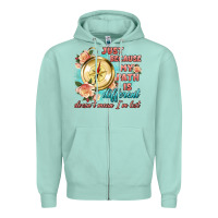 Seafoam just because my path is different Zipper Hoodie - Artiststas