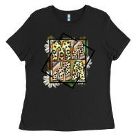Black mama leopard Ladies Tee - CowhideDigitalArt
