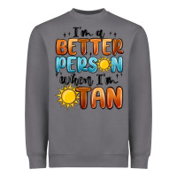 Storm im better person when im tan Heavyweight Sweatshirt - MaliasSmallBusiness