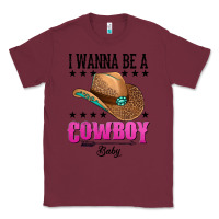 Burgundy i wanna be a cowboy baby Classic Tee - AdoDesignShop