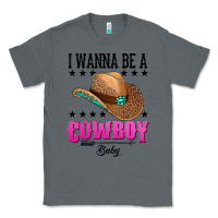 Charcoal Heather i wanna be a cowboy baby Classic Tee - AdoDesignShop