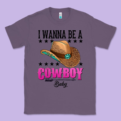 I Wanna Be A Cowboy Baby Classic Tee Designed By Adodesignshop