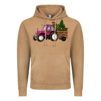 Vintage Camel Pink Christmas Farm Tractor Vintage Hoodie - RanaPortraitStore