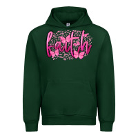 Forest Green Faith Breast Cancer Urban Hoodie - FaDigitalArtStudio