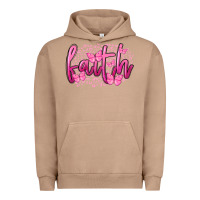 Pigment Burro Faith Breast Cancer Urban Hoodie - FaDigitalArtStudio