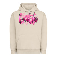 Pigment French Oak Faith Breast Cancer Urban Hoodie - FaDigitalArtStudio