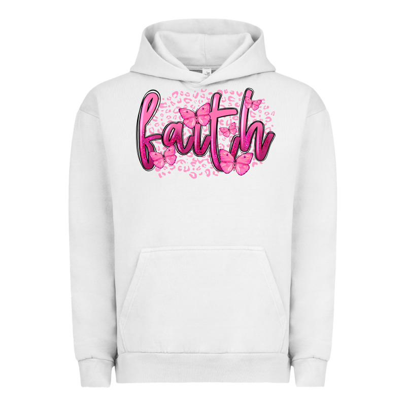 Faith Breast Cancer Urban Hoodie by FaDigitalArtStudio | Teevron