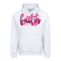 White Faith Breast Cancer Urban Hoodie - FaDigitalArtStudio