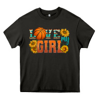 Asphalt love my girl basketball Heavy Core Tee - HRA Design Shop
