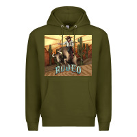 Army Green Rodeo Cowboy bullfighter western 20oz skinny Premium Hoodie - HowdyJamesFarm