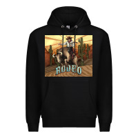 Black Rodeo Cowboy bullfighter western 20oz skinny Premium Hoodie - HowdyJamesFarm