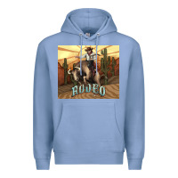 Colony Blue Rodeo Cowboy bullfighter western 20oz skinny Premium Hoodie - HowdyJamesFarm