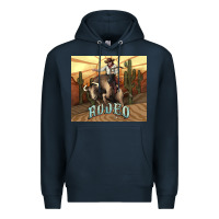 Navy Rodeo Cowboy bullfighter western 20oz skinny Premium Hoodie - HowdyJamesFarm