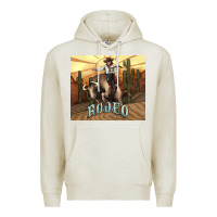 Oatmeal Heather Rodeo Cowboy bullfighter western 20oz skinny Premium Hoodie - HowdyJamesFarm