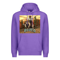 Purple Rodeo Cowboy bullfighter western 20oz skinny Premium Hoodie - HowdyJamesFarm