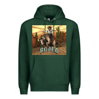 Sports Green Rodeo Cowboy bullfighter western 20oz skinny Premium Hoodie - HowdyJamesFarm