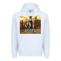 White Rodeo Cowboy bullfighter western 20oz skinny Premium Hoodie - HowdyJamesFarm