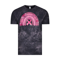 Cloud Black breast cancer awareness rainbow Vintage Tee - Jasminsmagicworld