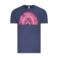 Vintage Denim breast cancer awareness rainbow Vintage Tee - Jasminsmagicworld