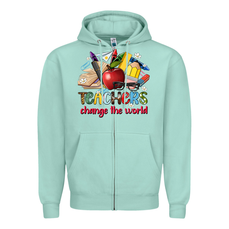 Teachers Change The World Zipper Hoodie by Artiststas | Teevron
