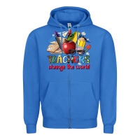 True Royal teachers change the world Zipper Hoodie - Artiststas