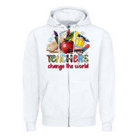 White teachers change the world Zipper Hoodie - Artiststas