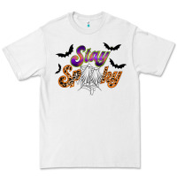 White stay spooky Premium Tee - RacoonDesign