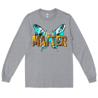 Heather Grey you matter Long Sleeve Tee - NancyCooperArtShop