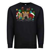 Black Merry Christmas tooth Premium Sweatshirt - texasbilliewilder