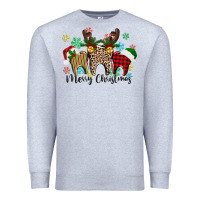 Heather Grey Merry Christmas tooth Premium Sweatshirt - texasbilliewilder
