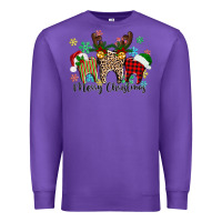 Purple Merry Christmas tooth Premium Sweatshirt - texasbilliewilder