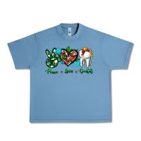 Pebble Blue peace love dental for Christmas Urban Heavy Tee - AdoDesignShop
