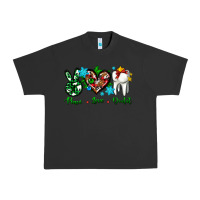 Pigment Black peace love dental for Christmas Urban Heavy Tee - AdoDesignShop