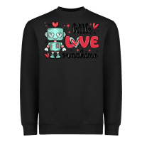Black little love machine Heavyweight Sweatshirt - MaliasSmallBusiness