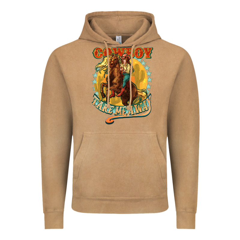 Cowboy Take Me Away Vintage Hoodie by NancyCooperArtShop | Teevron
