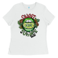 White sweet summer time Ladies Tee - SublimationCraftShop