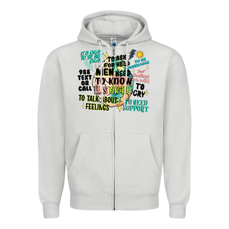 Mens Mental Health Matters Zipper Hoodie by Artiststas | Teevron