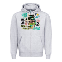Heather Grey mens mental health matters Zipper Hoodie - Artiststas