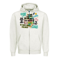 Oatmeal Heather mens mental health matters Zipper Hoodie - Artiststas