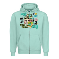 Seafoam mens mental health matters Zipper Hoodie - Artiststas