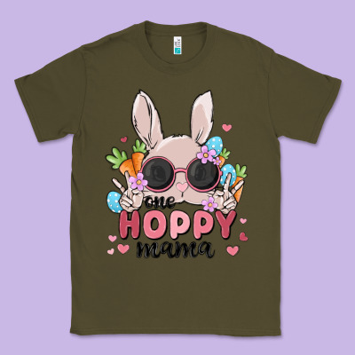 One Hoppy Mama Classic Tee Designed By Maliassmallbusiness