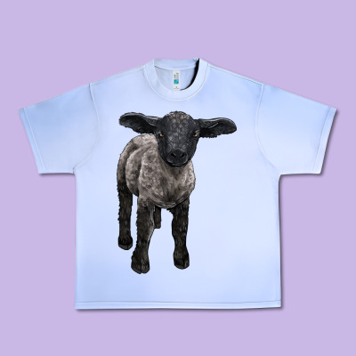 Suffolk Baby Sheep Urban Heavy Tee Designed By Lillyallendesigns