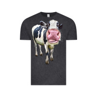 Vintage Black Cute Holstein Vintage Tee - LillyAllenDesigns