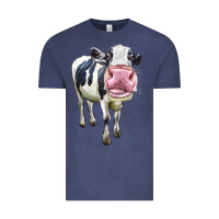 Vintage Denim Cute Holstein Vintage Tee - LillyAllenDesigns