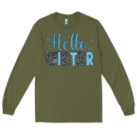 Army Green hello winter Long Sleeve Tee - JahusDesignShop