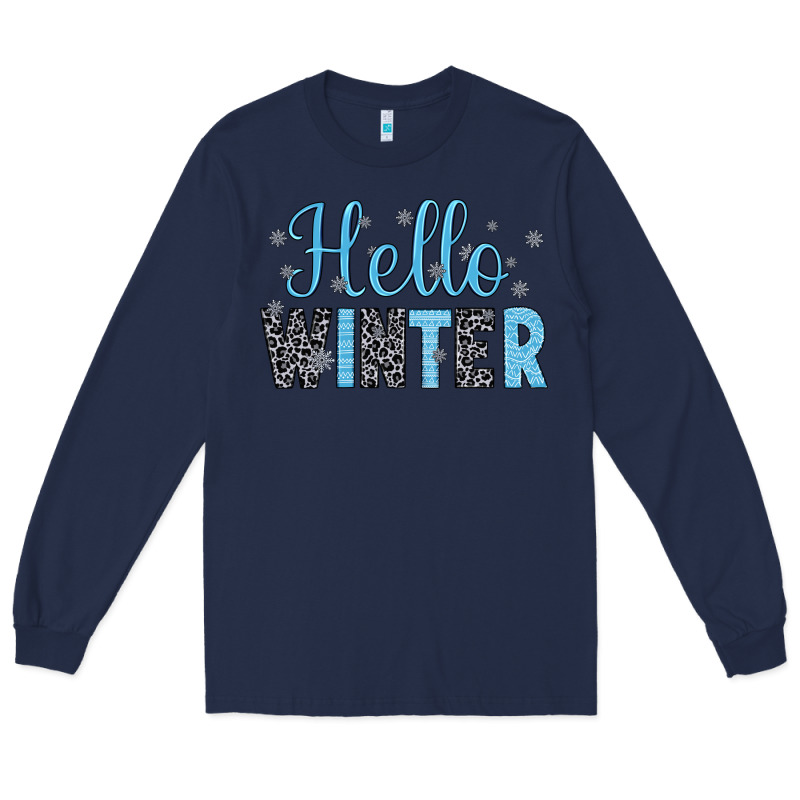 Hello Winter Long Sleeve Tee by JahusDesignShop | Teevron