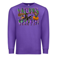 Purple Witches be trippin Premium Sweatshirt - NancyCooperArtShop