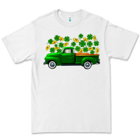 White st patricks shamrock gold truck Premium Tee - FaDigitalArtStudio