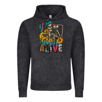 Vintage Arctic staying alive coffee drinking skeleton Vintage Hoodie - Jasminsmagicworld
