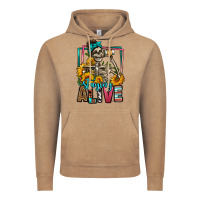 Vintage Coffee staying alive coffee drinking skeleton Vintage Hoodie - Jasminsmagicworld